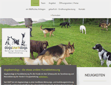 Tablet Screenshot of dogslearndogs.ch
